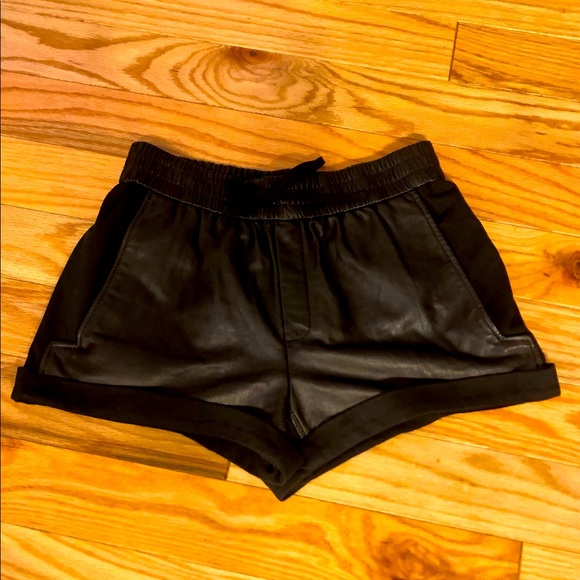 Helmut Lang leather shorts S,All Products : American Fashion Style Bags On Sale